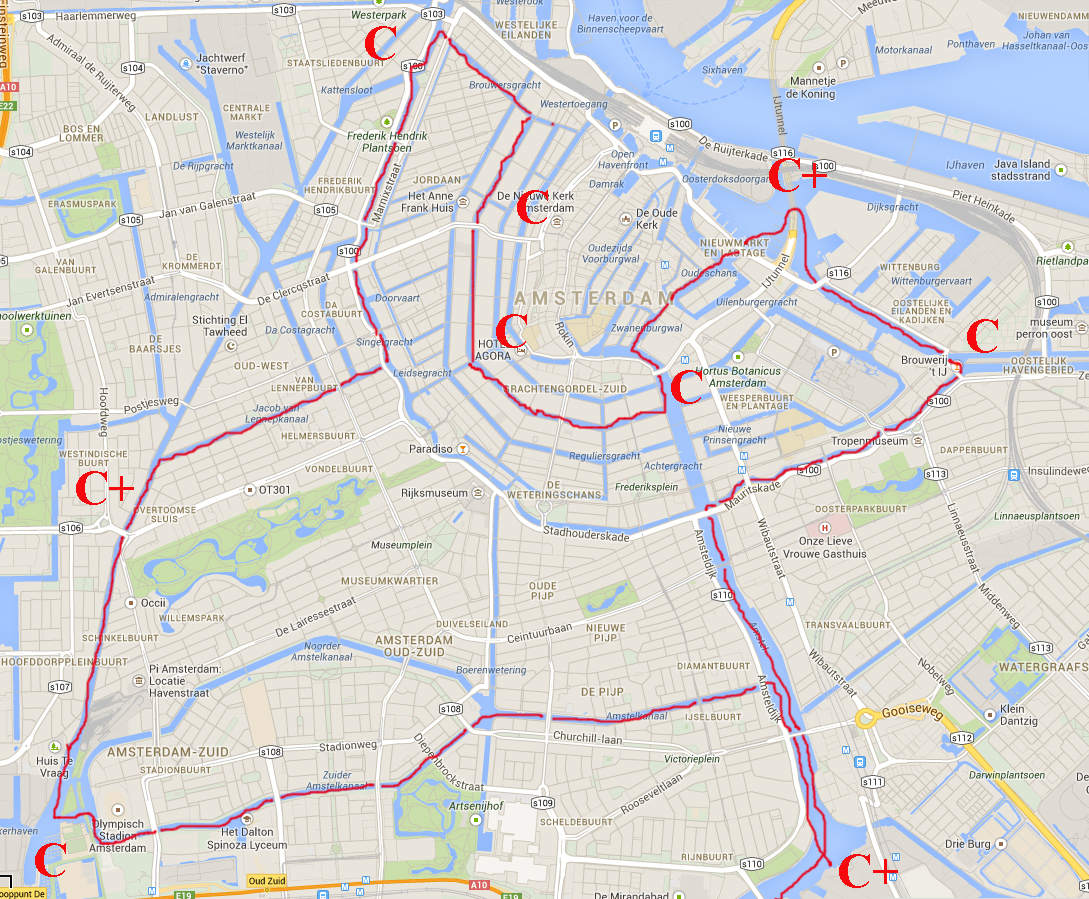 Route Amsterdam